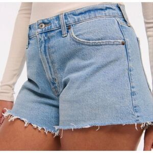 Abercrombie The ‘90s Relaxed Cutoff Short High Rise Denim Jean Shorts, Size 20 /